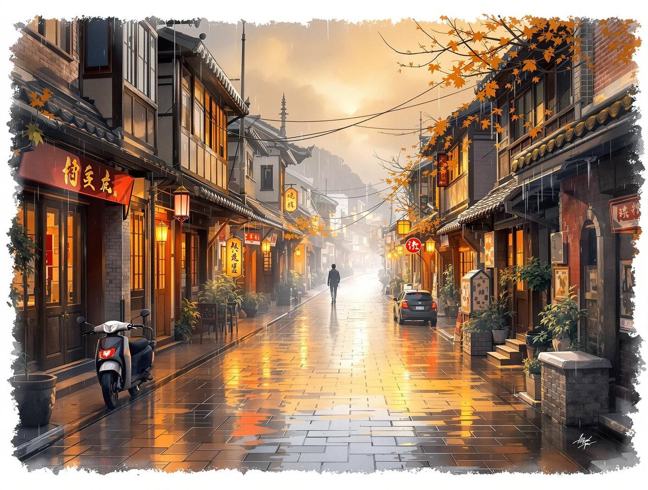 漫剧推荐 - 老街的雨 漫剧推荐作品《老街的雨》- 年代记忆题材短剧